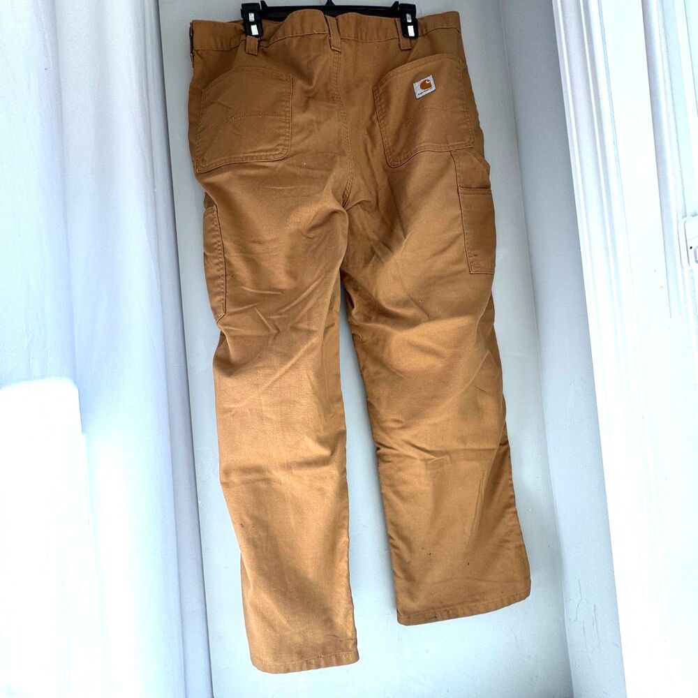 Carhartt Men's 38x30 Brown Dungaree Fit Work Pants 383-51 Cotton Blend MID-RISE - Picture 6 of 13